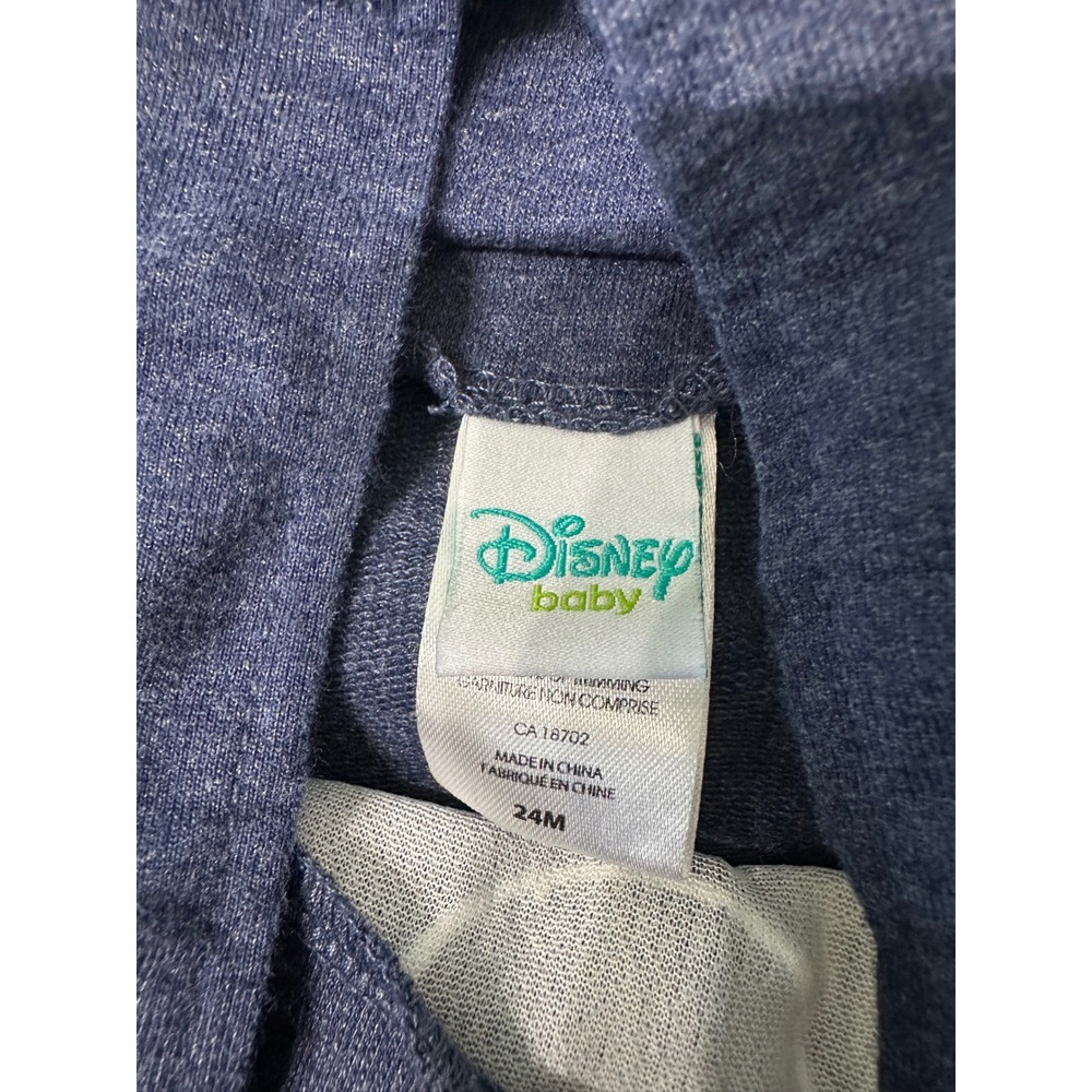 Disney Baby Tigger Overalls Blue Heathered Jersey Knit 24M Winnie Pooh - Picture 3 of 5